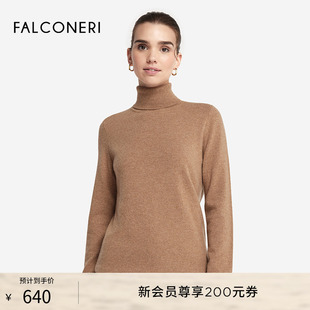 高領(lǐng)毛衣山羊絨針織衫 FALCONERI女士舒適時尚 經(jīng)典 百搭長袖 DMLD228