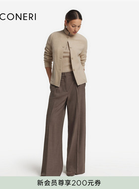 FALCONERI女士商务圆领针织羊毛西装外套DCL499B