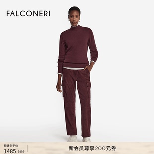 【季末折扣】FALCONERI女修身高领原色新年山羊绒针织衫DML228Z