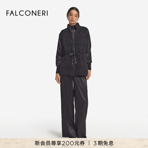 【秋冬新品】FALCONERI25年女士纹理柔软无袖羽绒夹克背心DCC105V