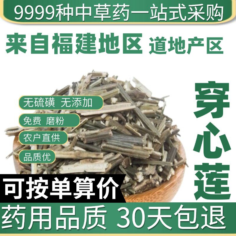 特级穿心莲50克穿心莲茶穿心连一见喜正品新货中草药原产地直发农