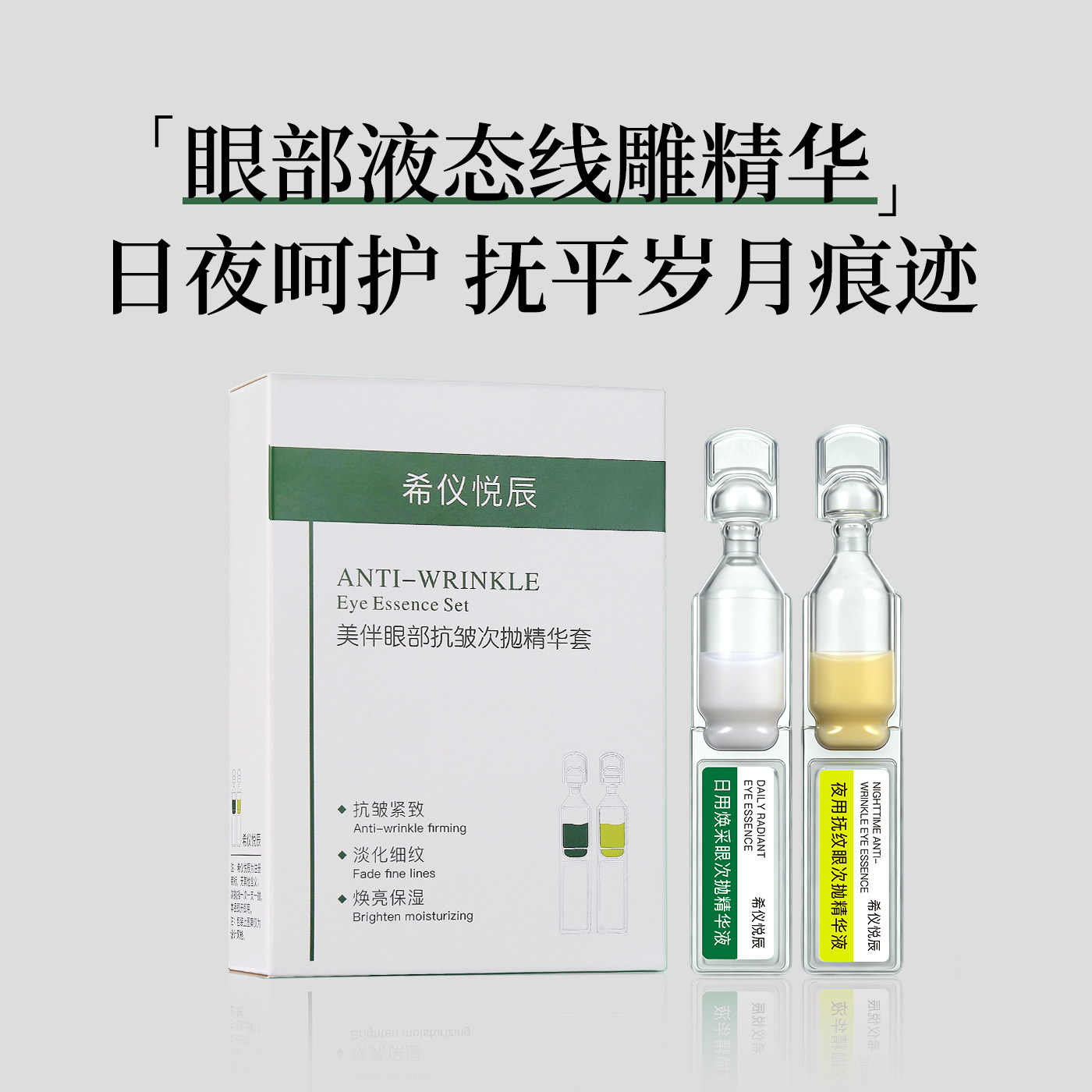 希仪悦辰美伴眼部抗皱精华套装早C晚A抗皱紧致眼部精华图片