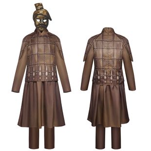 秦始皇陵兵马俑cos服万圣节cos兵马俑套装cosplay表演服全套现货