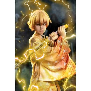 鬼灭之刃cos服我妻善逸和风队服动漫套装cosplay和服古风男C服