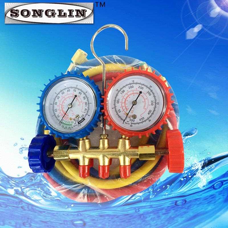 直销新款空调加氟536冷媒表 R134a410a汽车空调铝表伐铜表伐466单