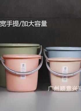 直销新款加厚PP塑料水桶家用手提小桶学生宿舍洗衣洗澡桶大号圆桶