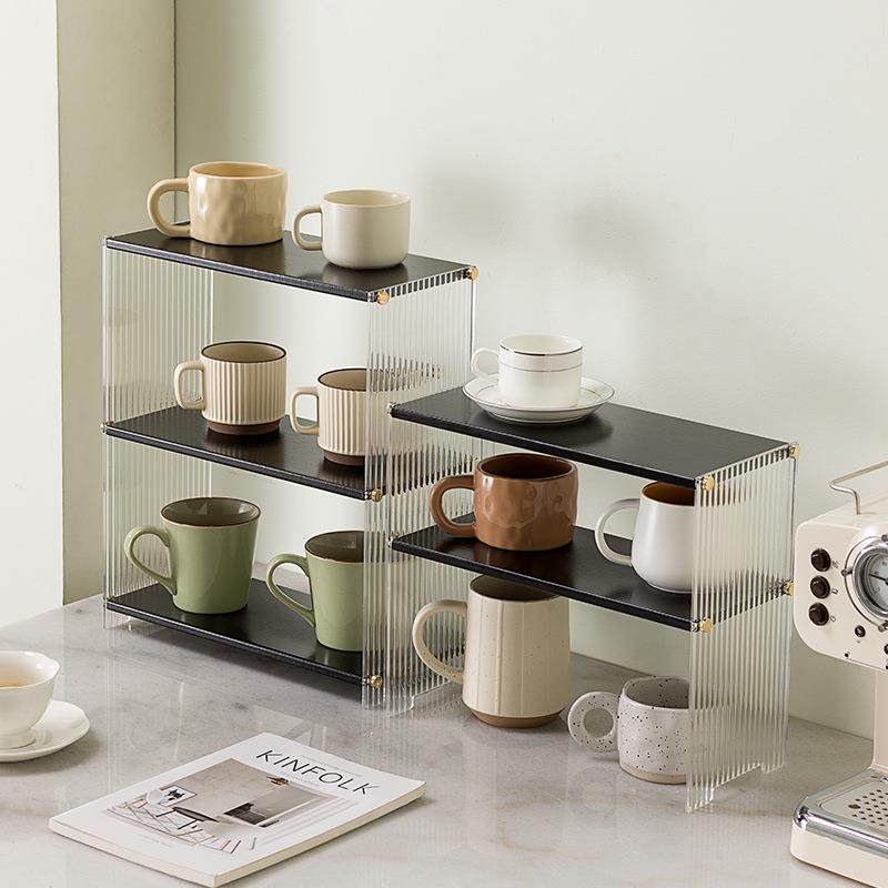 新款直销餐桌杯子收纳置物架柜内杯架茶杯储物架桌面水杯架放茶具,收纳整理,书桌收纳置物架,淘宝优惠券,粉丝福利购,淘宝优惠卷