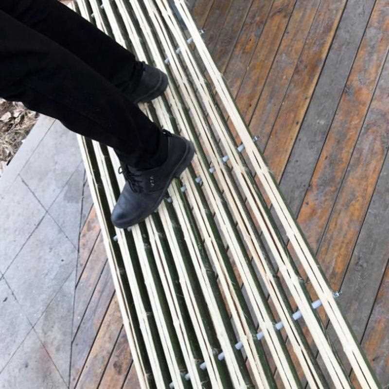 直销新款羊圈羊场羊舍竹子漏粪板 牲畜养殖场垫底接粪板温室养殖