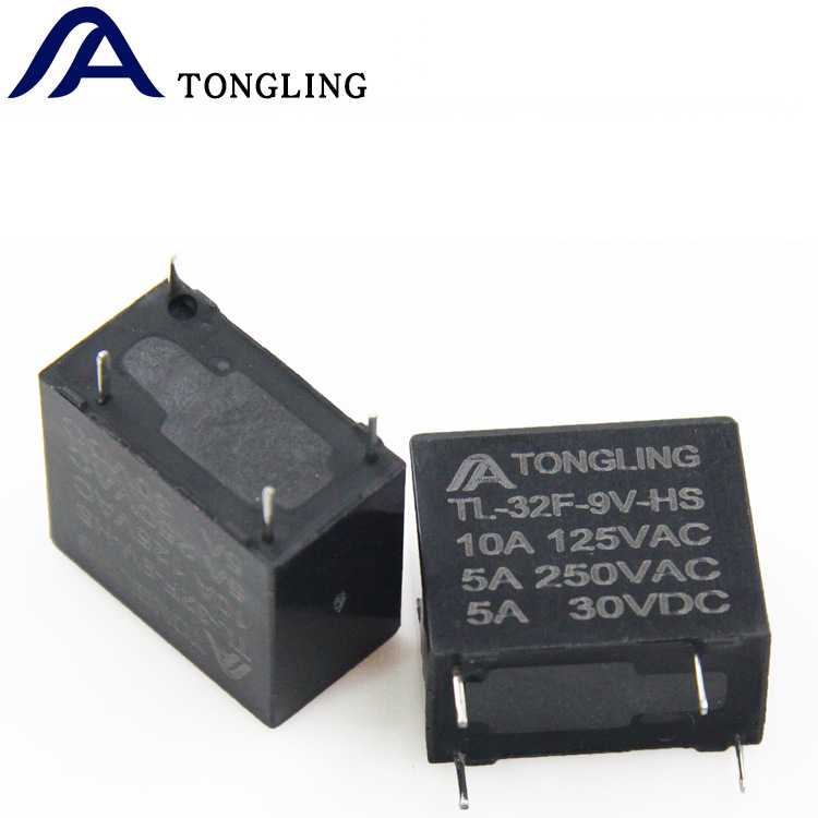 新款直销通灵继电器 32f继电器 4脚常开继电器 5A 250VAC 直流继