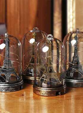 新款直销创意巴黎铁塔灯光摆件1073 学生礼品家居装饰发光摆件