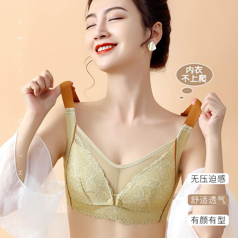 新款直销哺乳内衣女聚拢防下垂大胸孕妇怀孕期专用文胸罩夏季薄款