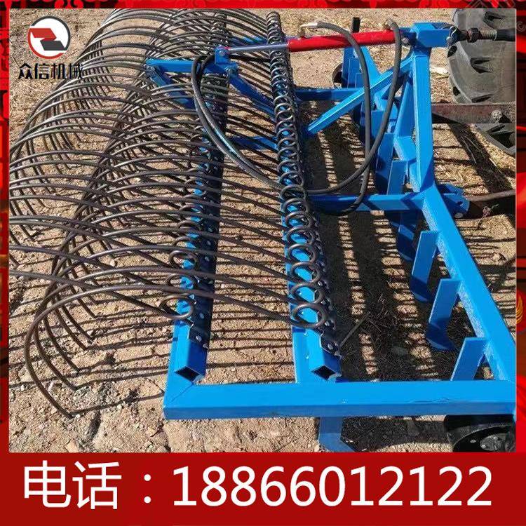 四轮带地膜搂膜机 液压弹齿式搂膜机 杂草搂集 钩茬搂地膜机