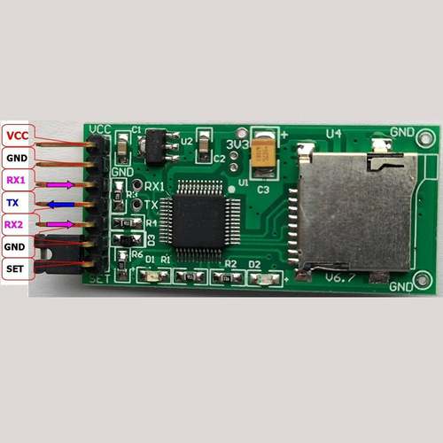 串口数据记录仪 TF SD 卡 串口 存储 模块 带时钟 单片机可读写