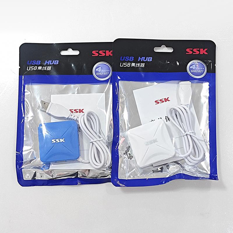 SSK飚王锋火SHU027 USB 2.0 HUB一拖四集线器4口烽火分线器正品