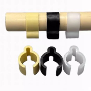 精益管悬挂标签座/标识牌固定卡扣/标签袋挂扣/复合管卡线扣/夹子