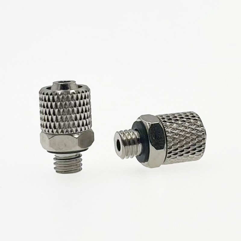 金属微型直通快拧锁紧不锈钢气嘴接头M-3H-4 5/01H-4/6 PC4/6-M5