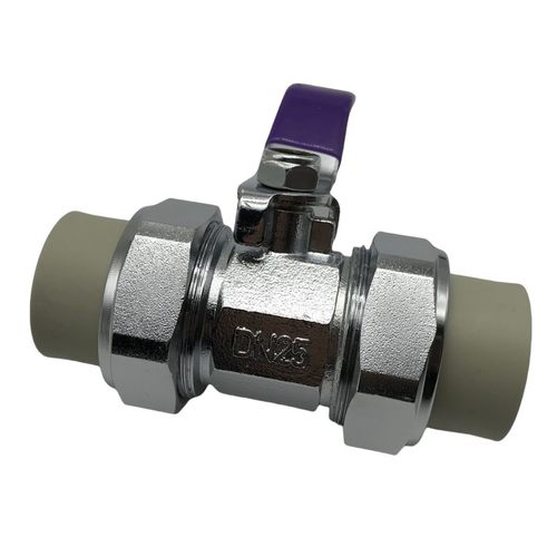 灰色ppr双活接铜球阀不锈钢4分6分1寸20 25 32热熔水管阀门开关