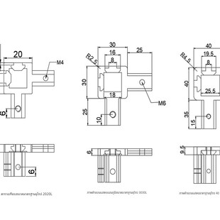 欧标型材L型三维连接件直角连接件隐藏支架1515/2020/3030/4040