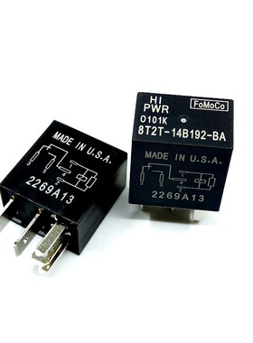 8T2T-14B192-BA 12V 5脚 福特蒙迪欧福克斯汽车继电器 全新现货