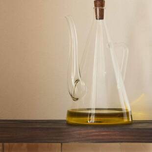 zara home厨房简约高颜值油壶高硼硅玻璃调味瓶防漏家用油壶油罐