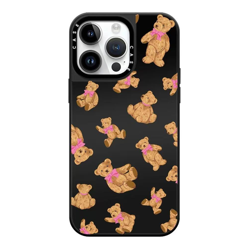 caseti联名金智秀jisoo同款泰迪小熊适用iPhone17/16promax手机壳苹果15pro/14/13磁吸华强北12代购保护套ins
