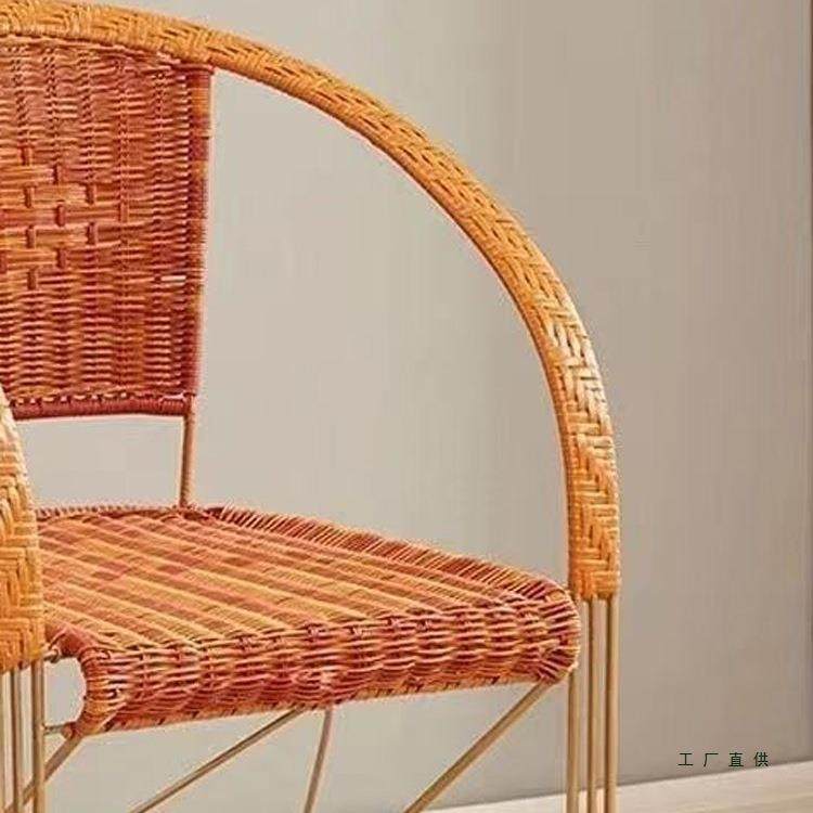 钢筋藤椅阳台扶手椅老人椅办公椅室内休闲靠背凳子户外家用椅庭院,模玩/动漫/周边/娃圈三坑/桌游,模型制作工具/辅料耗材,淘宝优惠券,粉丝福利购,淘宝优惠卷