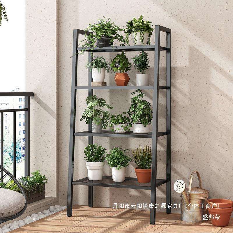 厂家北欧简约花盆家用子多层寊客厅阳台花架置物架多肉落地式厂家