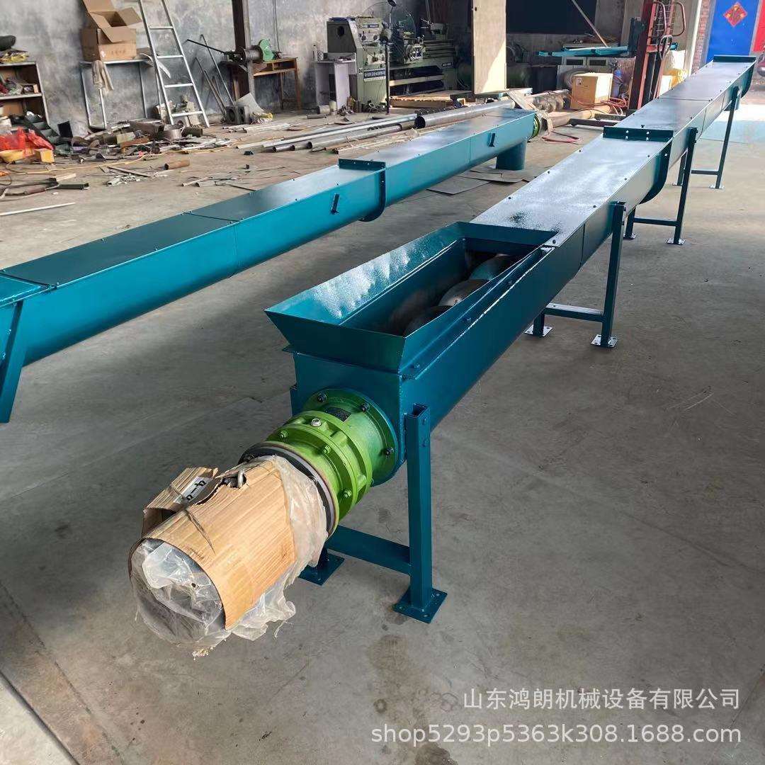 大型养殖场喂料机有轴电动钢管上料机大型分类装罐提升机