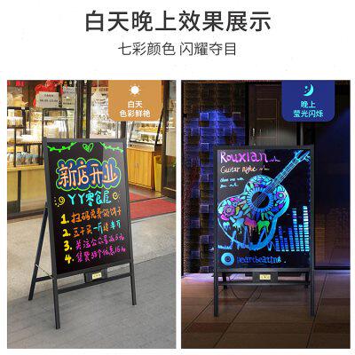 led美容院美甲店地摊发光板黑板灯牌荧光板广告牌展示牌美甲美睫