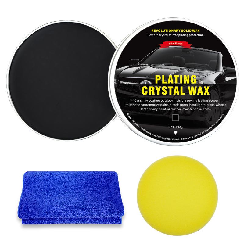 直销新款跨境汽车蜡养护上光通用镀膜镀晶蜡英文包装黑白色车专用