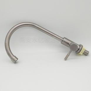 直销新款304不锈钢单冷水龙头大弯单水厨房龙头 洗菜盆水槽水龙头