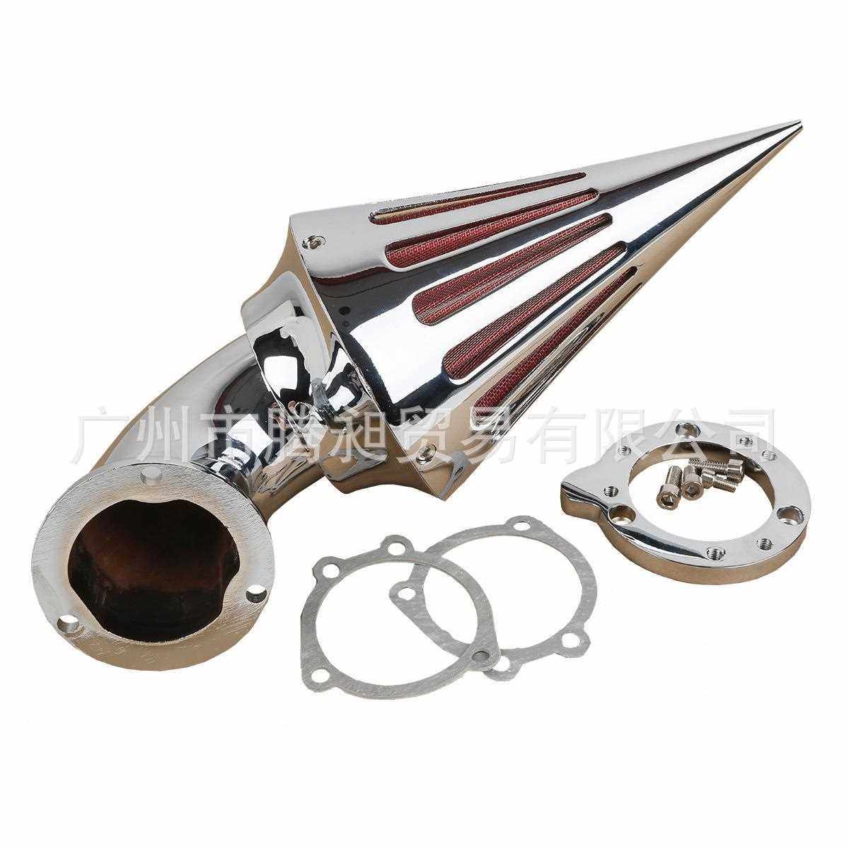 直销新款适用于摩托车改装配件 电镀空气滤清器 进气过滤包 63-05