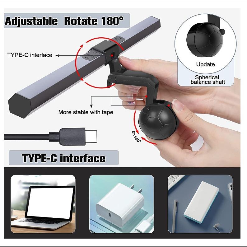 直销新款台灯屏幕挂灯商务办公学习工作阅读游戏led台式电脑显示