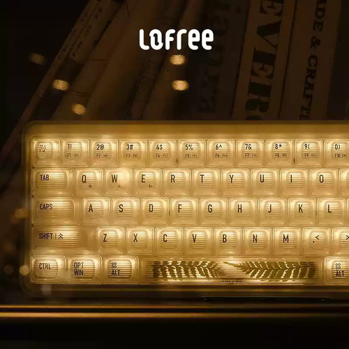 Lofree洛斐1%透明蓝牙机械键盘
