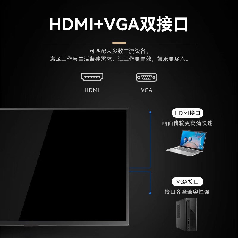 监控专用显示器液晶监视器22/24/32/55/65英寸电脑显示屏高清挂墙