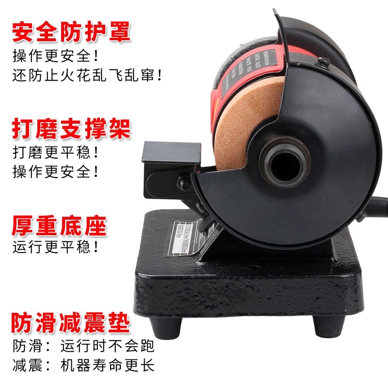磨刀机台式砂轮机打磨机微型台式家用迷你雕刻机台磨机 抛光机