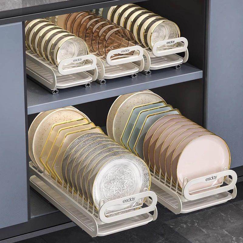 厨房抽拉碗碟收纳架橱柜内置碗架抽屉拉篮碗篮盘子沥水架置物架,厨房/烹饪用具,厨房置物架/置物柜/角架,淘宝优惠券,粉丝福利购,淘宝优惠卷