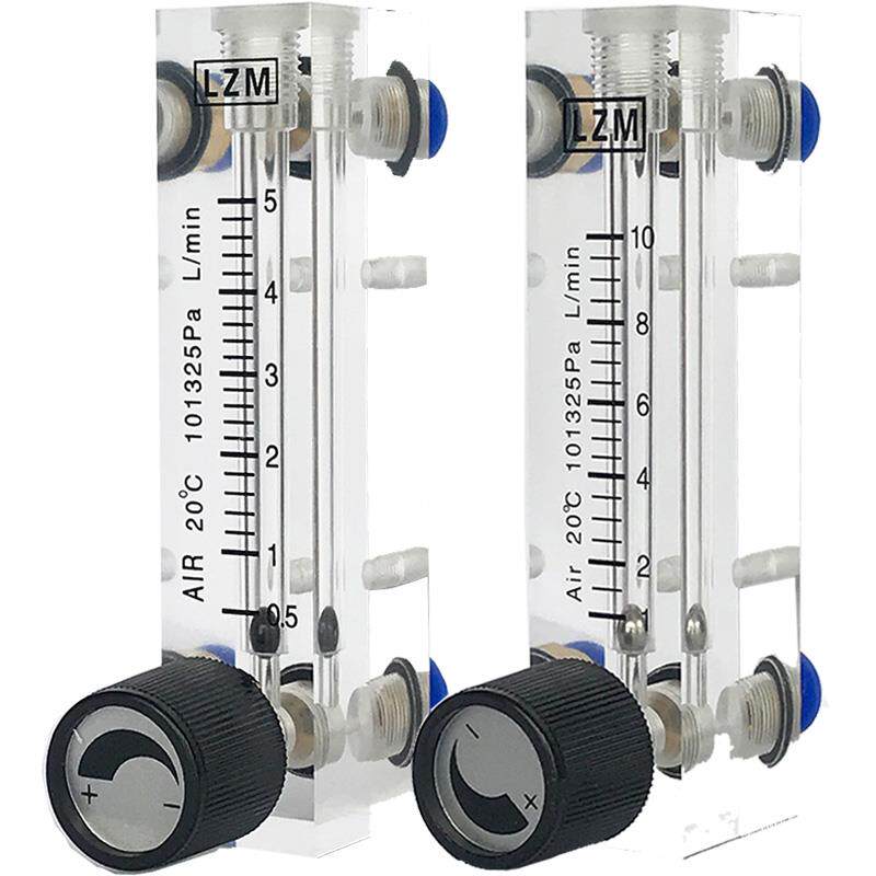 4T压缩空气流量计氮气流量表气体转子液体水浮子小流量计面板式1L