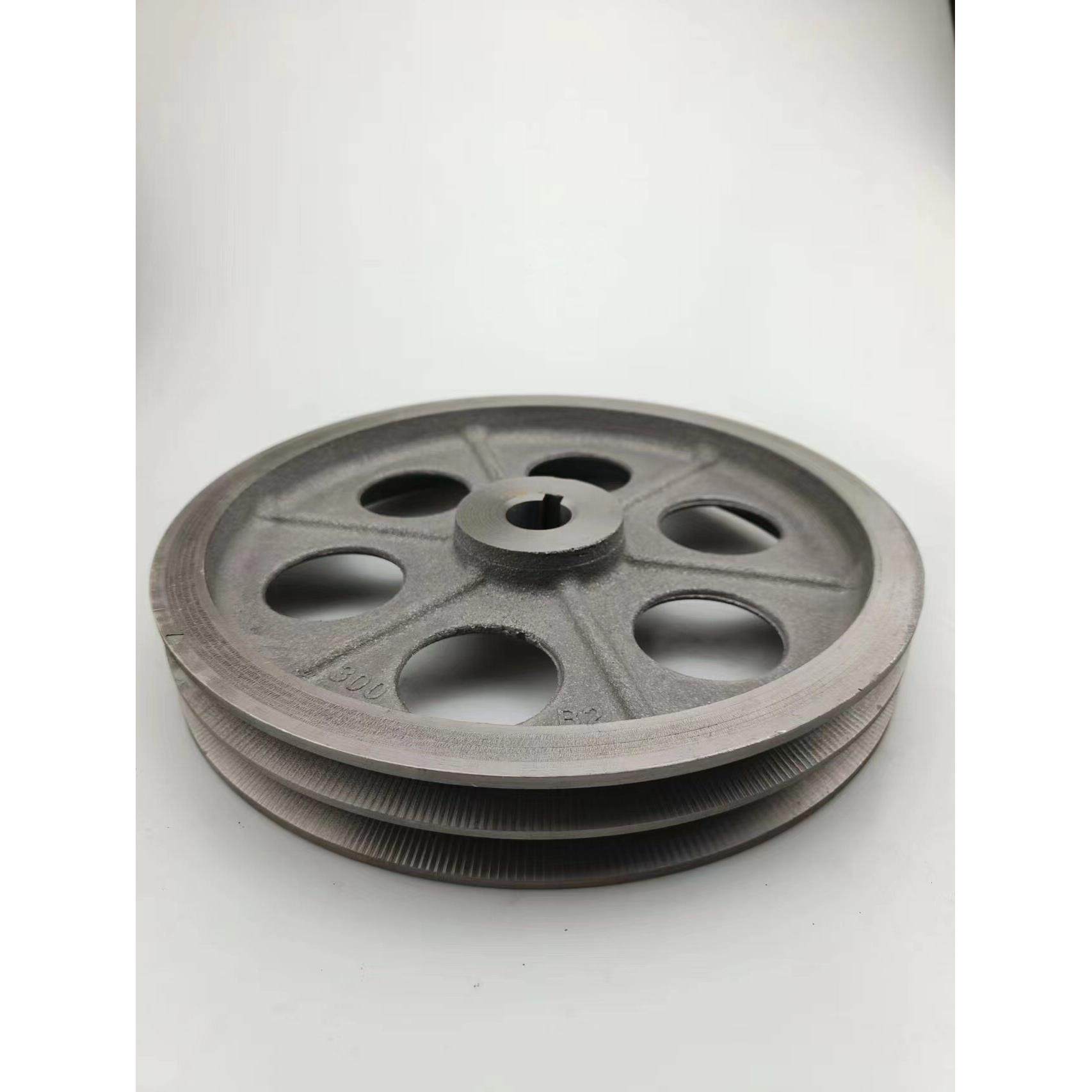 加厚B型双槽外径220-300皮带轮b2槽国标皮带盘铸铁皮带盘半国标