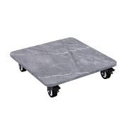 岩板移动托盘花盆底座带万向轮滑轮滚轮轱辘承重长方形底托架带轮