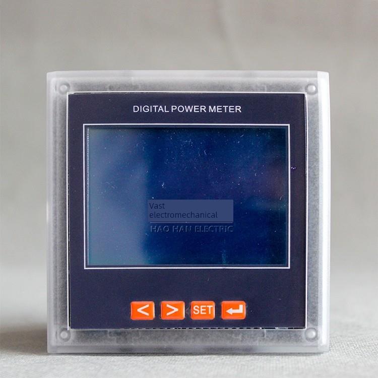 三单相电流电压液晶多功能电力仪表 数显功率频率因数表485通讯表