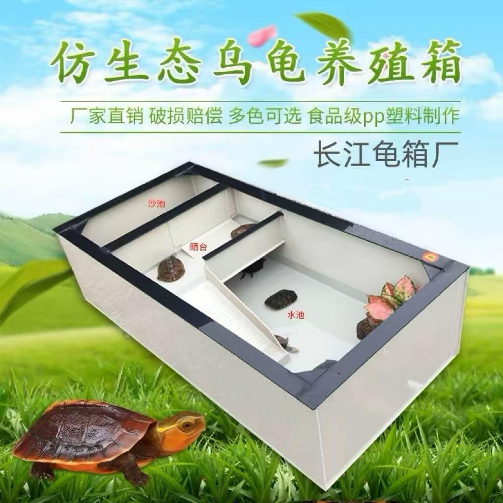 乌龟缸带晒台大型种龟箱乌龟别墅龟池家用龟箱养殖箱乌龟专用缸