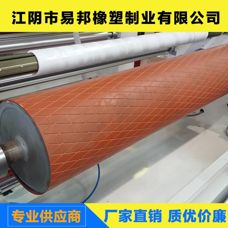 公司专业生产各类机械开槽橡胶辊镀铬镀锌钢辊做高速动平衡辊