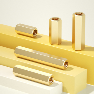 双通六角铜柱隔离柱螺母柱双头空心螺柱主板机箱螺丝M2.5M3M4M5M6