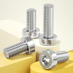 固万基304不锈钢薄头圆柱头梅花螺丝钉GB6191六星型防盗防拆栓