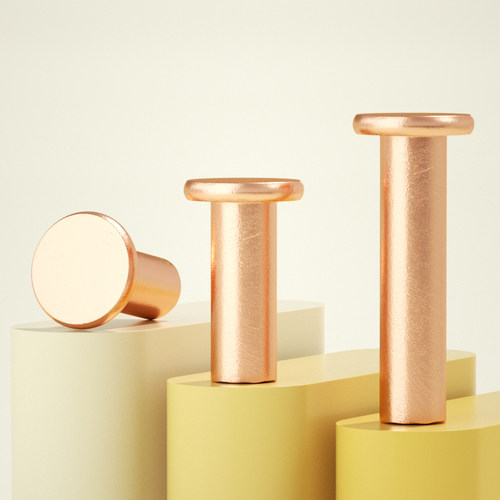 【超值好货】紫铜平头实心铆钉