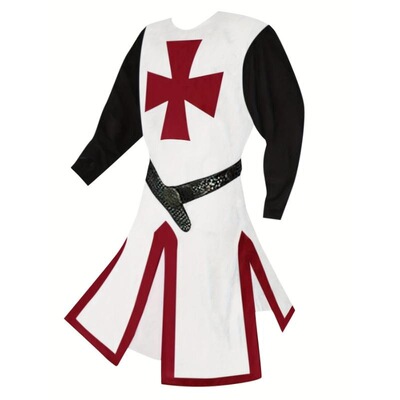 L 25336 Medieval Knight Tunic 圣殿骑士服装 跨境欧美亚马