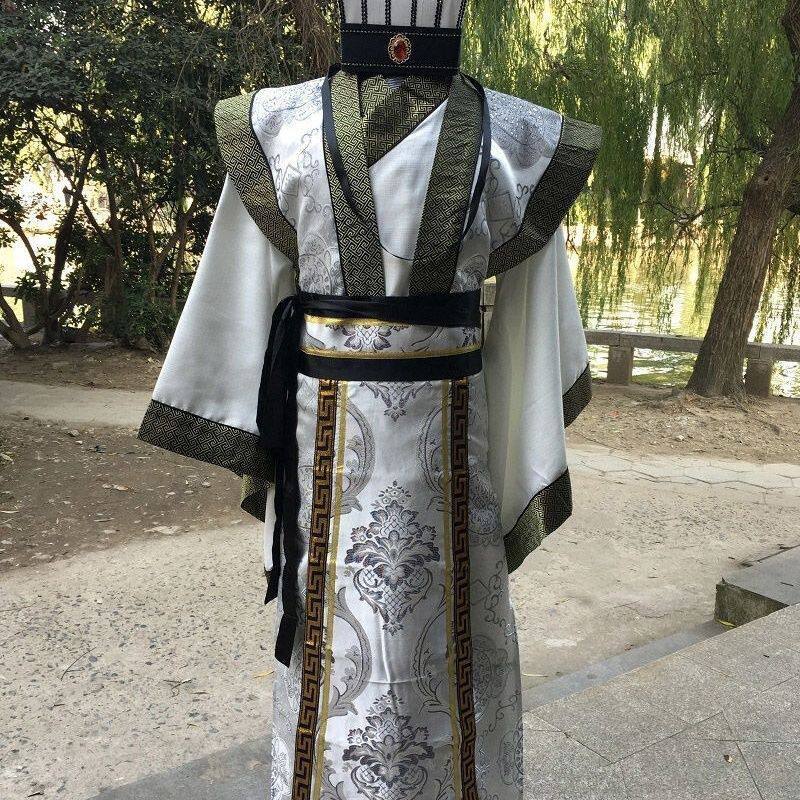 古装男诸葛亮大臣宰相汉服唐装春秋战国三国官服汉朝演出服装曹操