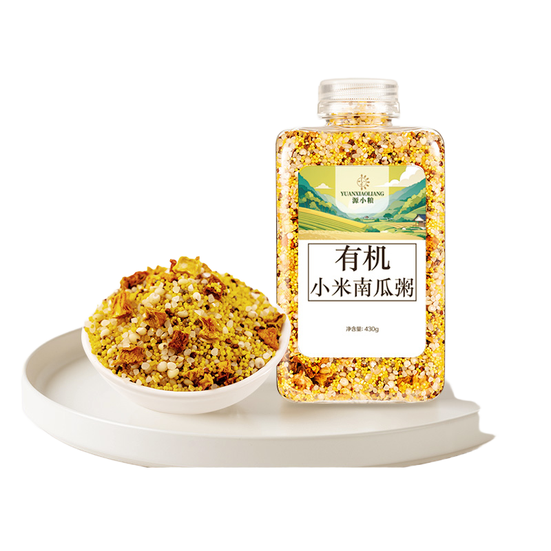 东北有机杂粮粥料430g瓶装小米粥黄小米南瓜粥米五谷杂粮组合