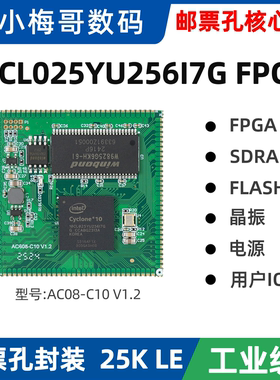 小梅哥10CL025 Cyclone10LP FPGA核心板altera开发板邮票孔工业级
